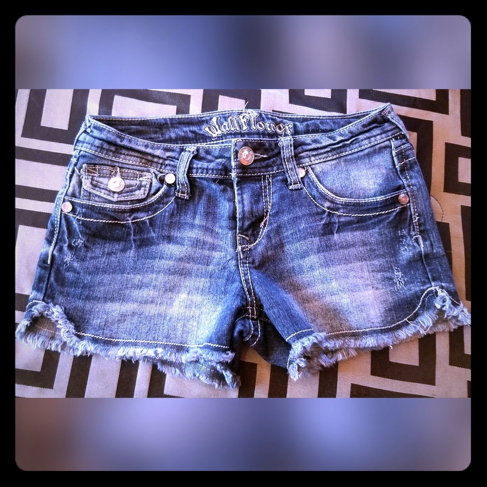 Wallflower denim shorts